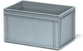 Fetra Kunststoffkasten Grau mit 60 Litern Inhalt, B/T/H: 60,0 x 40,0 x 32,5 cm - Bild 1