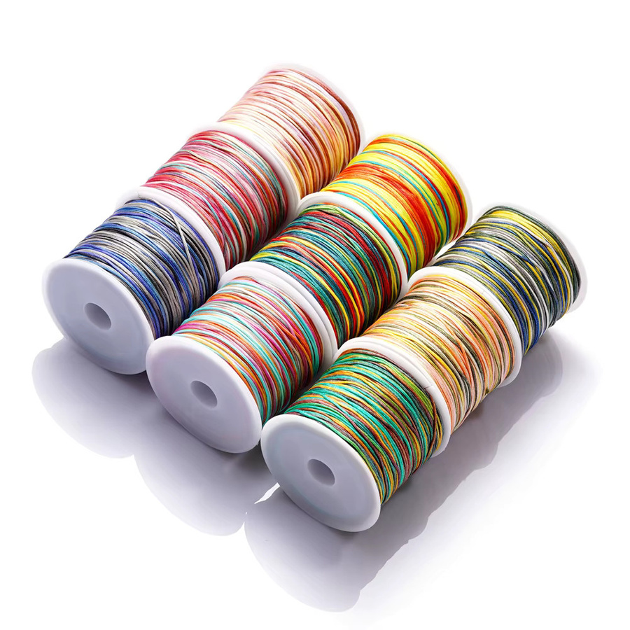 YouYoungDifferent Baumwollfaden, bunt, 0,8 mm, 30 m Rolle - Bild 1