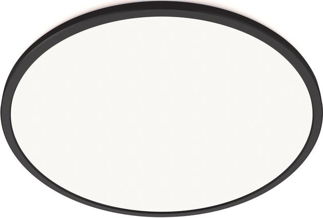WiZ SuperSlim LED-Deckenleuchte Tunable White, Schwarz, Durchmesser: 24,2 cm - Bild 1