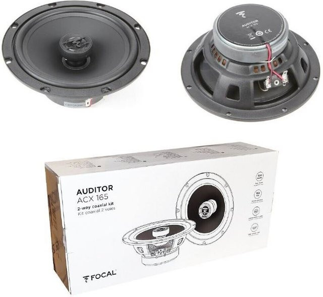 Focal ACX165 Auditor 2-Wege-Koaxial Autolautsprecher, 16,5 cm, 140 Watt, Schwarz - Bild 1