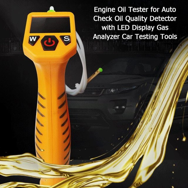 Painter Motoröltester zur automatischen Überprüfung der Ölqualität mit LED-Anzeige und Gasanalysator, Gelb - Bild 1
