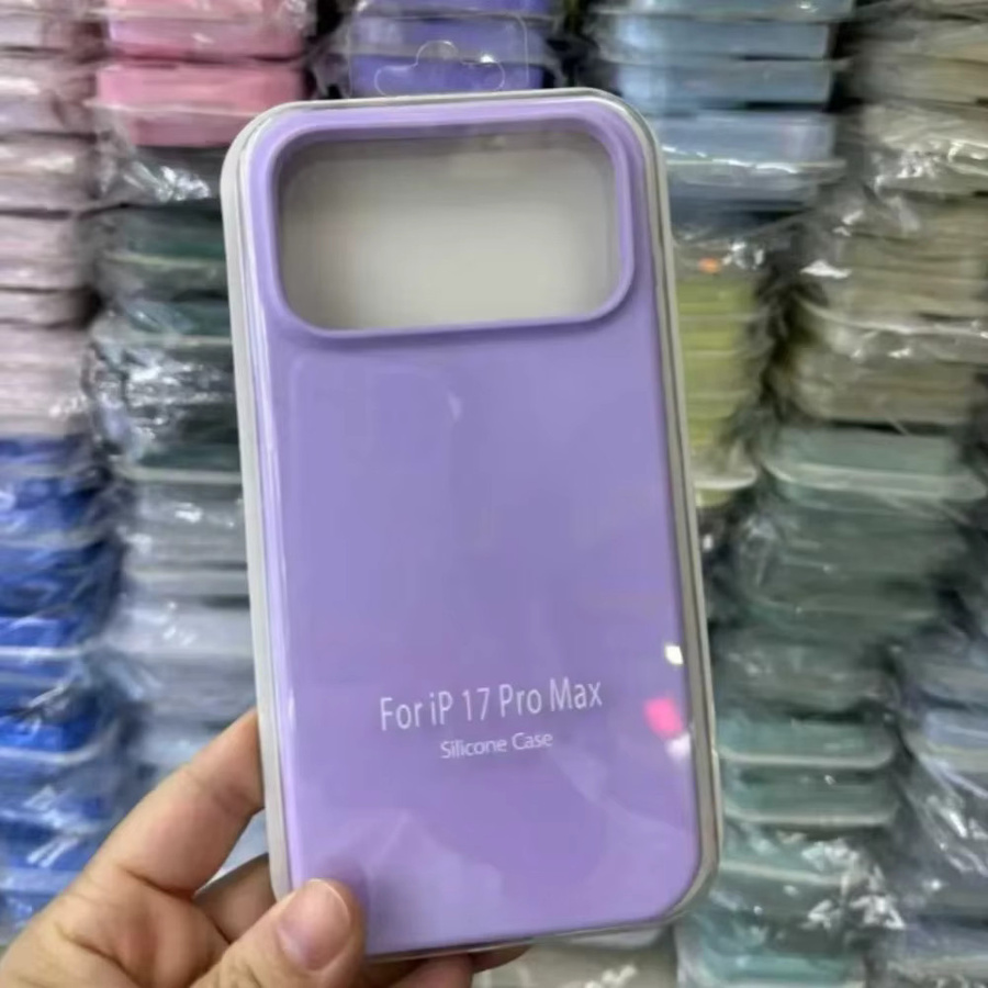 Original Apple Flüssigsilikon Schutzhülle für iPhone in Grau - Bild 2