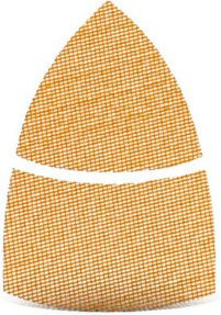 Menzer Klett-Schleifgitter für Deltaschleifer, Körnung K60, gelb, B/T: 62 x 102 mm - Bild 1
