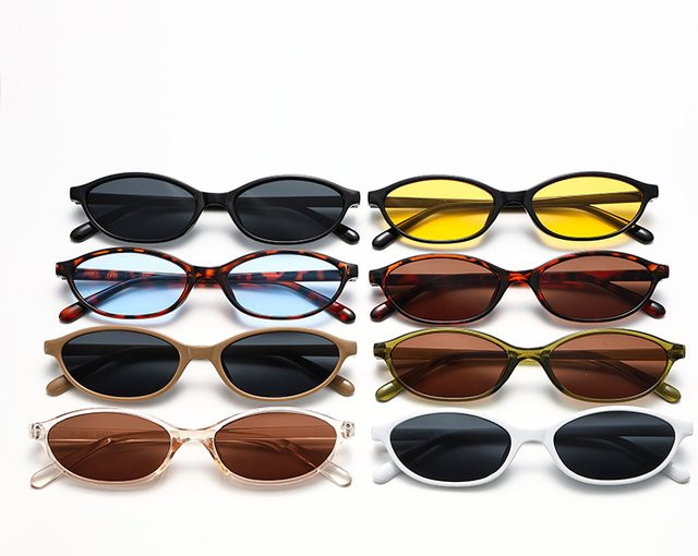 Ah-Mee Sonnenbrille, oval, Vollrand, Kunststoff, multicolor, Unisex - Bild 1