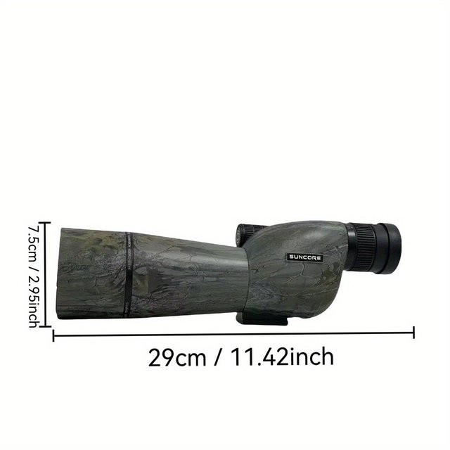 SUNCORE Professionelles Spektiv für die Vogelbeobachtung mit FMC-Beschichtung und beige farbenem 30cm Metallstativ - Bild 1