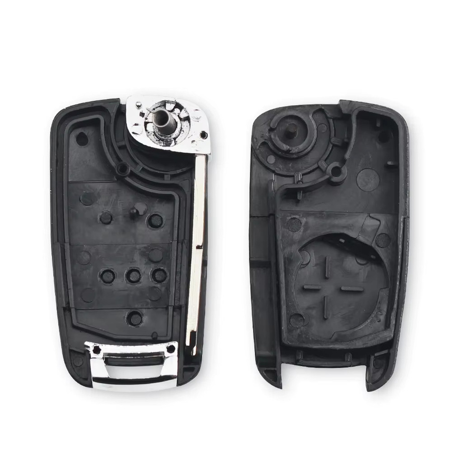 KEYYOU 10er Set Flip Schlüsselgehäuse für Chevrolet Spark 2012 bis 2016, 3 Tasten Fernbedienung Ersatzschlüssel Shell in Schwarz - Bild 2