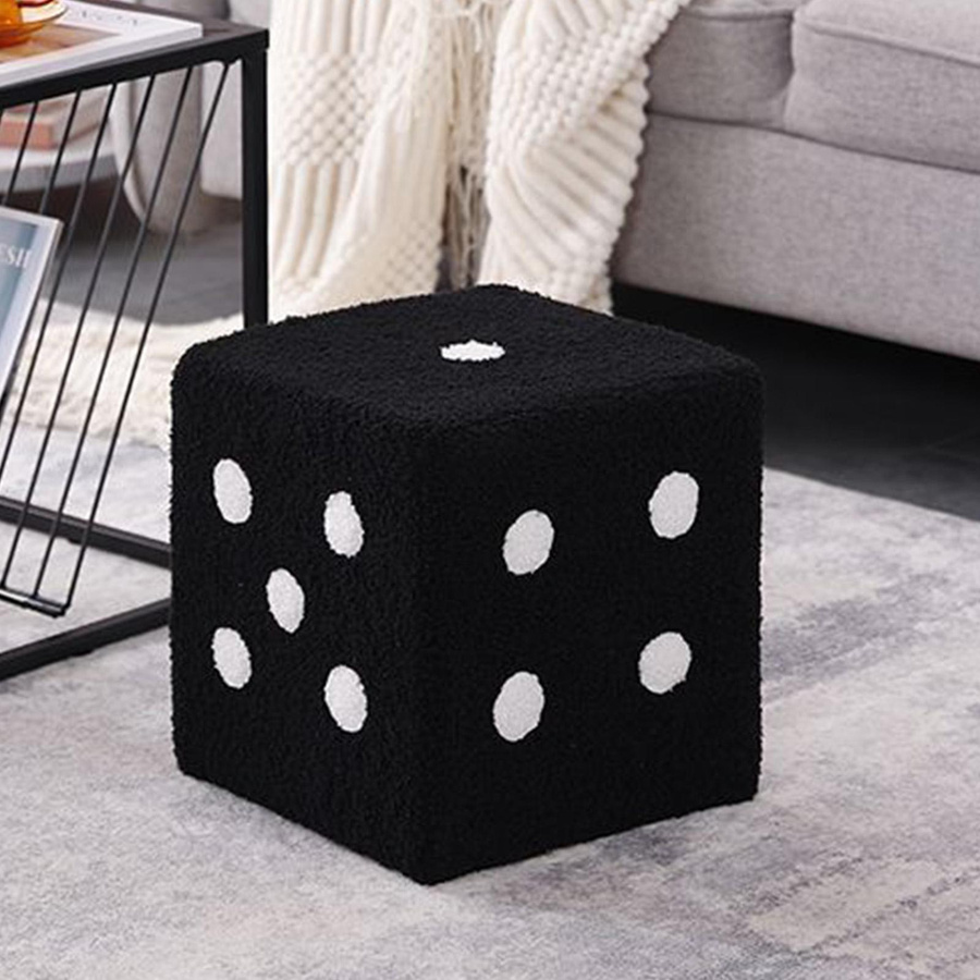 mfySpace Würfelhocker Seating Cube in Schwarz mit Holzbasis B/T/H: 29 x 29 x 25 cm - Bild 4