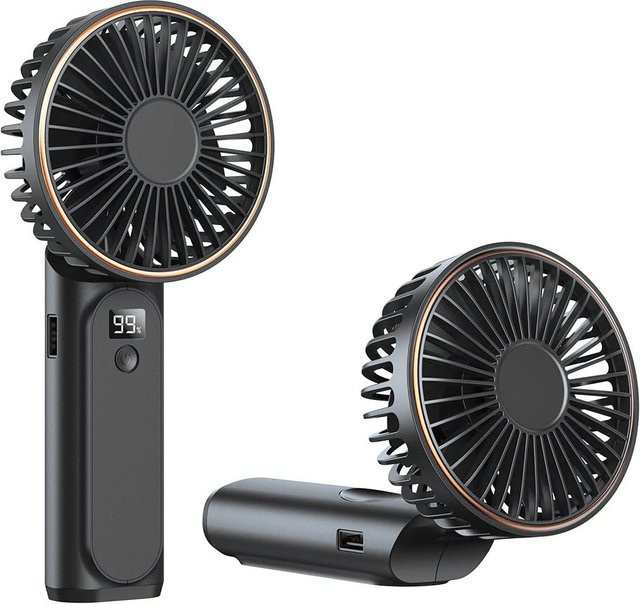Tragbarer Ventilator Techsuit M12, Schwarz, wiederaufladbar - Bild 1