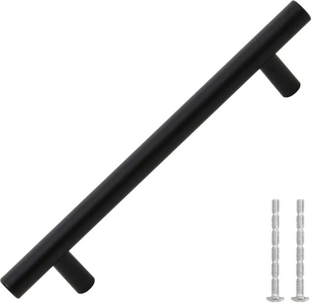 vidaXL Möbelgriffe Set 10 Stück aus Edelstahl in Schwarz Matt, Länge: 160 mm - Bild 1
