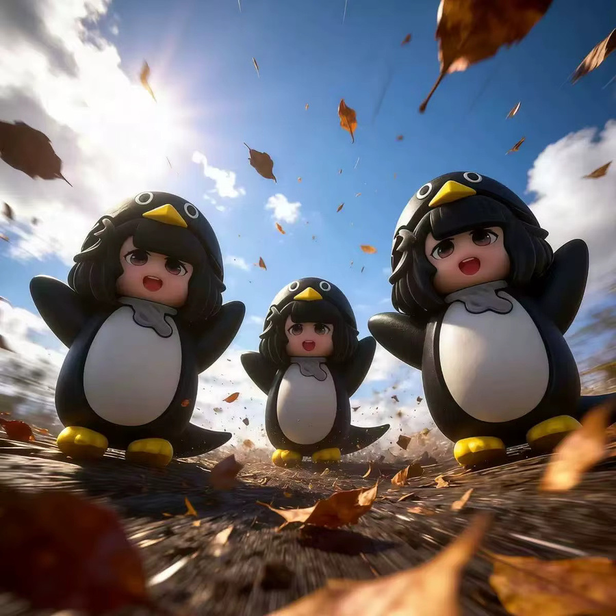 Gugugaga Kleiner Pinguin-Verwaltungsbeamter, PVC-Figur, Einzelfigur - Bild 7