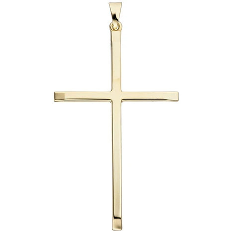 Colfem Anhänger Kreuz, 333 Gelbgold, Unisex - Bild 1