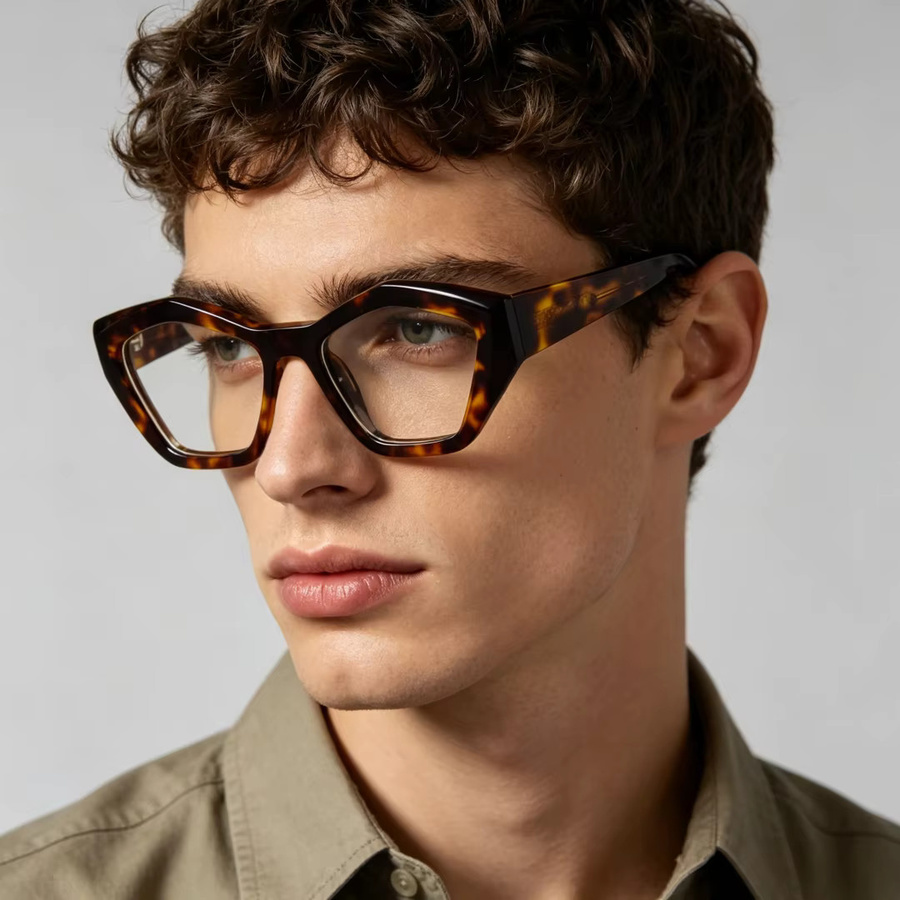 BETSION Lesebrille, Cat-Eye, Acetat, Vollrand, Unisex - Bild 3