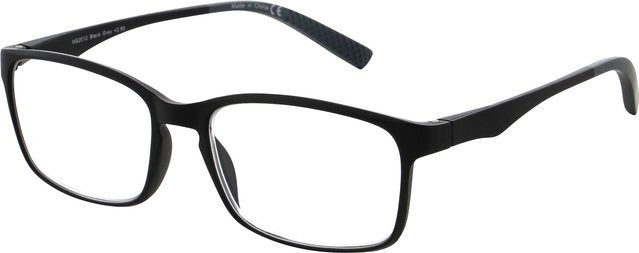 Quickreader Lesebrille, Vollrand, rectangular, black, Kunststoff - Bild 1