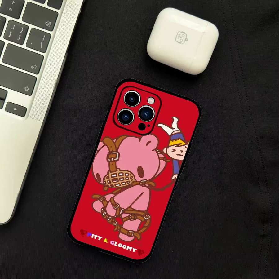G-Gloomy Bär Handyhülle für iPhone 11 bis iPhone 17 Pro Max Plus Mini aus weichem TPU - Bild 4