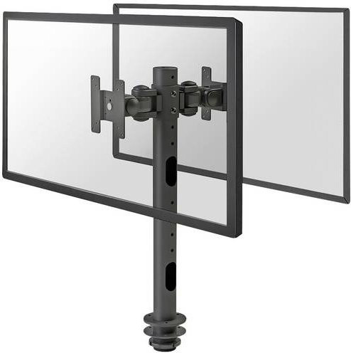Neomounts FPMA-D050DBLACK 2fach Monitor-Tischhalterung Schwarz mit Höhenverstellung für 10 bis 30 Zoll und VESA 75x75 mm - Bild 1