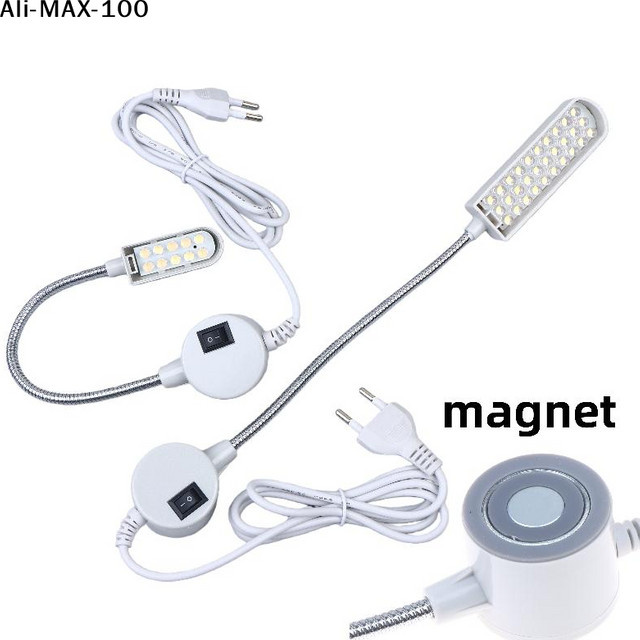 AyS Magnetische LED Nähmaschinenleuchte mit 10 SMD-LEDs in Weiß für AC220V - Bild 1