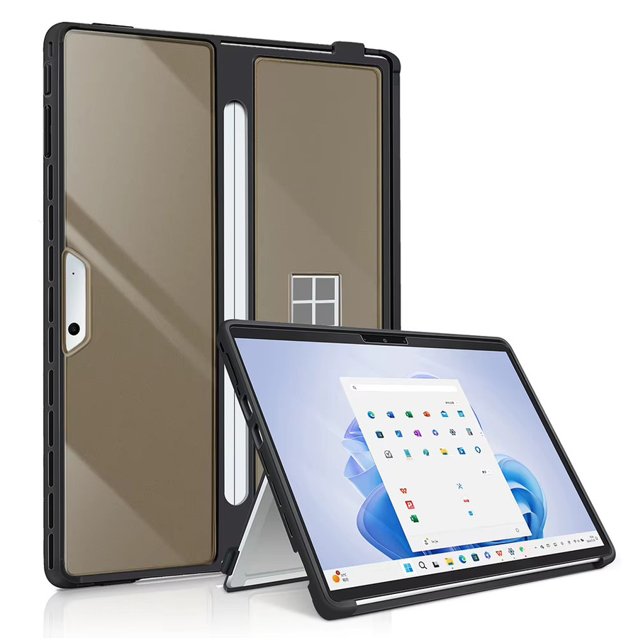 Stoßfeste Schutzhülle für Microsoft Surface Pro 11, 10, 9, 8 (13 Zoll) in Transparent, kompatibel mit Typ Cover Tastatur - Bild 4