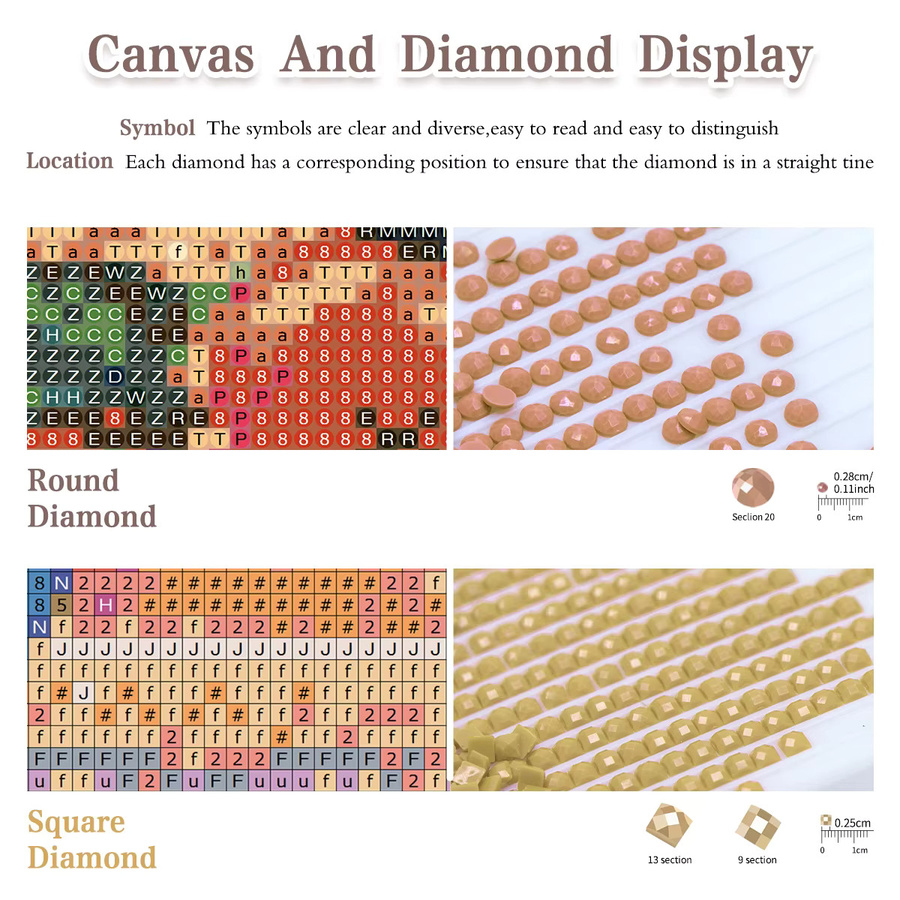 CHENISTORY Diamond Painting Mond-Bibliotheks-Motiv als quadratische Diamant-Stickerei in Multicolour zur Heimdekoration - Bild 4