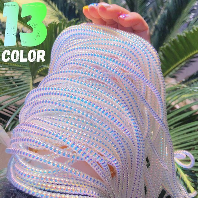 Spiral USB-Ladekabel Schutzhülle aus TPU in Mehrfarbig für Samsung, iPhone und Huawei - Bild 1