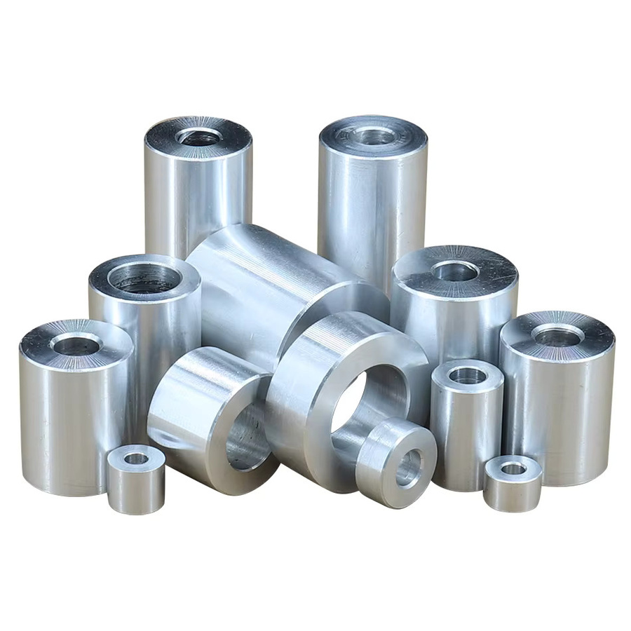 DUOJUE Aluminium-Buchse als runde Unterlegscheibendichtung und Abstandshalter, Durchmesser: 24 mm, Farbe: Silber - Bild 2