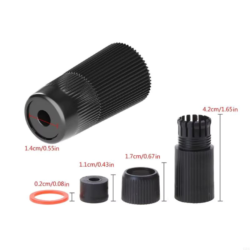 OOTDTY 5er Set RJ45 Wasserdichte Stecker Kappen in Weiß und Schwarz für Outdoor Netzwerk und PoE IP Kameras - Bild 4