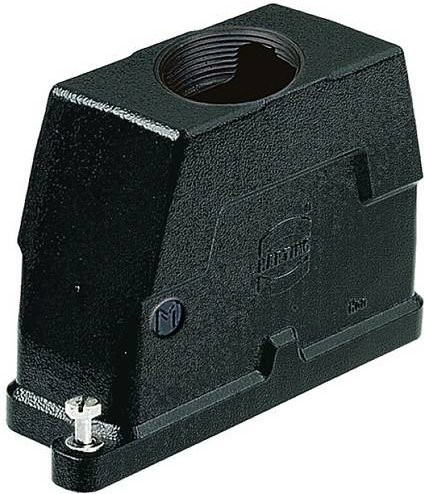 Harting Tüllengehäuse 19400100412 in Schwarz aus Aluminium - Bild 1