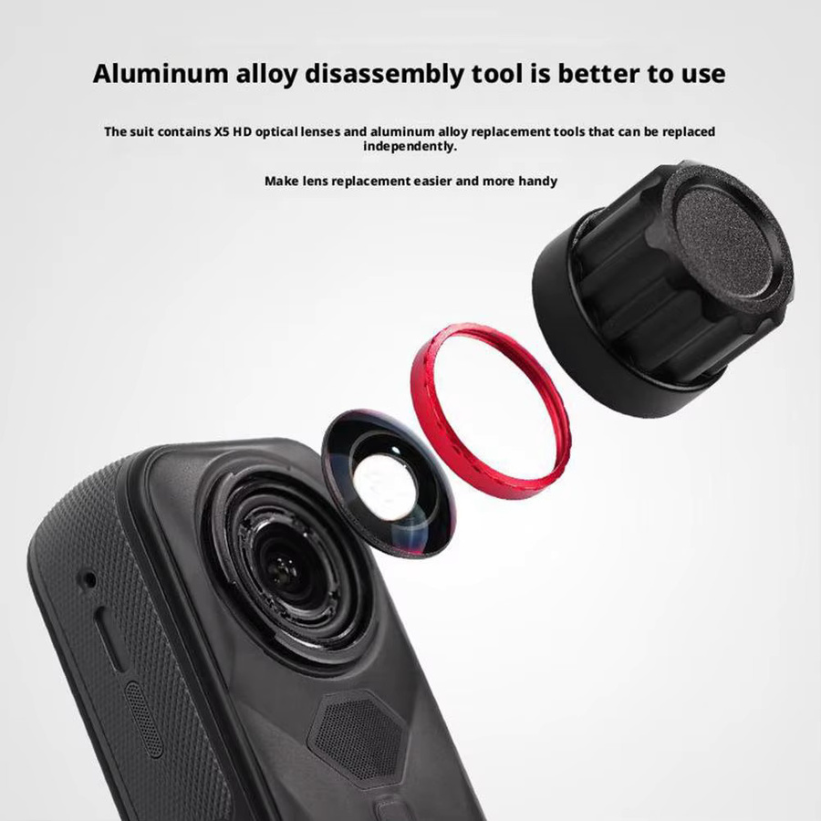 Insta360 X5 Austauschbares HD Optisches Linsen Set Ersatzobjektiv Zubehör - Bild 3
