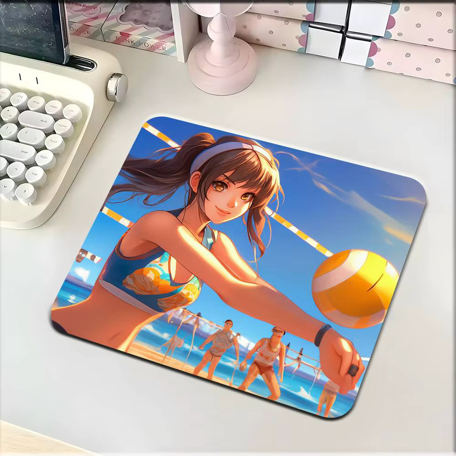 Moetch Anime Harukana Erhalten Beach Volleyball Mauspad in Multicolour für Laptop und Tastatur - Bild 5
