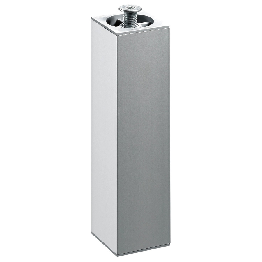 Hettich Aluminium-Möbelfuß in Silber, höhenverstellbar, B/T/H: 4 x 4 x 20 bis 23 cm - Bild 2