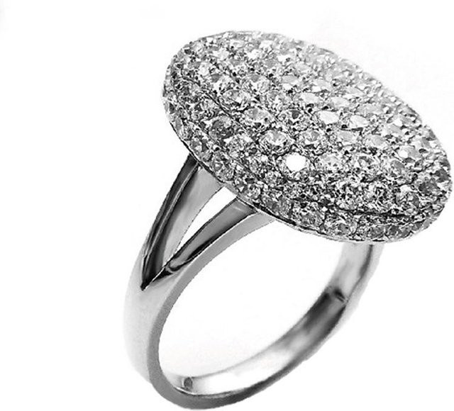 FashionFlair Ehering, Silber, Zirkonia, Unisex, Size 11 - Bild 1