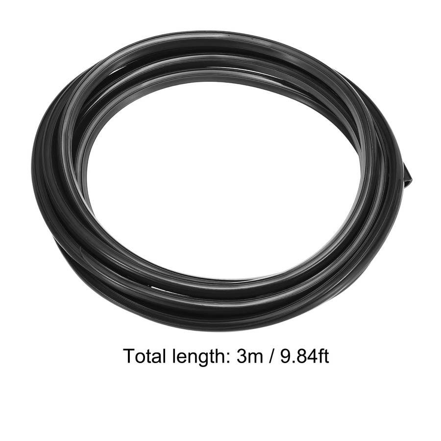 UXCELL Aluminiumprofil-Schlitzabdeckung Flachdichtung Schwarz 8 mm für 3030 und 4040 Serie 3D-Drucker-Zubehör 0,3 m - Bild 2