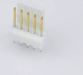 Molex Einbau-Stiftleiste Standard in Weiß mit Goldkontakten, 5 Polzahl, Rastermaß: 2.54 mm - Bild 1