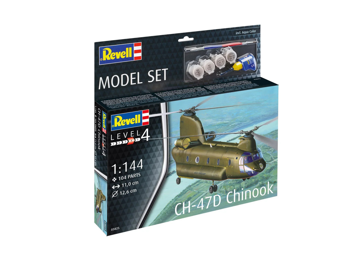 Revell Model Set CH-47D Chinook, Fahrzeuge, Kunststoff, Grau - Bild 2