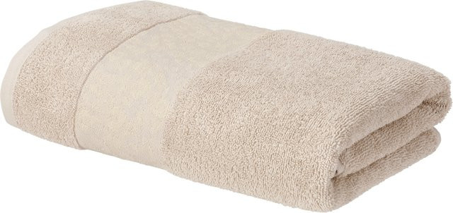 LIVARNO Duschtuch Fashion aus Baumwolle, Leopard Pattern, Grau/Beige, B: 70 cm, L: 140 cm - Bild 1