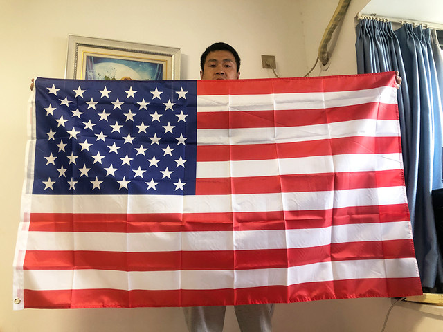 SKY US-Flagge USA amerikanische Flagge mit Sternen und Streifen aus Polyester, B: 150 cm, H: 90 cm - Bild 1