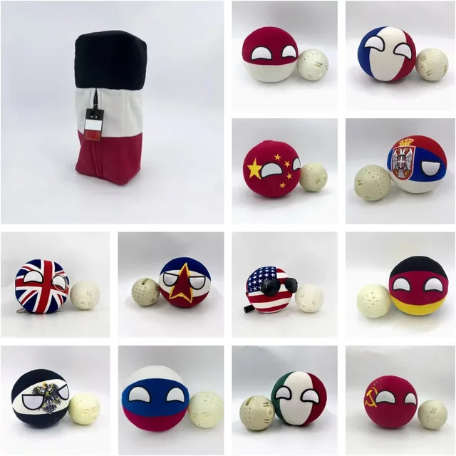 Tomoontoy CountryBalls Plüschpuppe, Bunt / Mehrfarbig - Bild 1