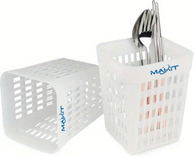 Makit Transparenter Spülmaschinen-Besteckkorb aus Kunststoff für Messer, Gabeln und Löffel - Bild 1