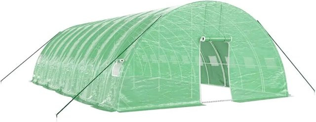 Furnicato Gewächshaus mit Stahlrahmen in Grün, Fläche: 60 m², B/T/H: 10 x 6 x 2,85 m - Bild 1