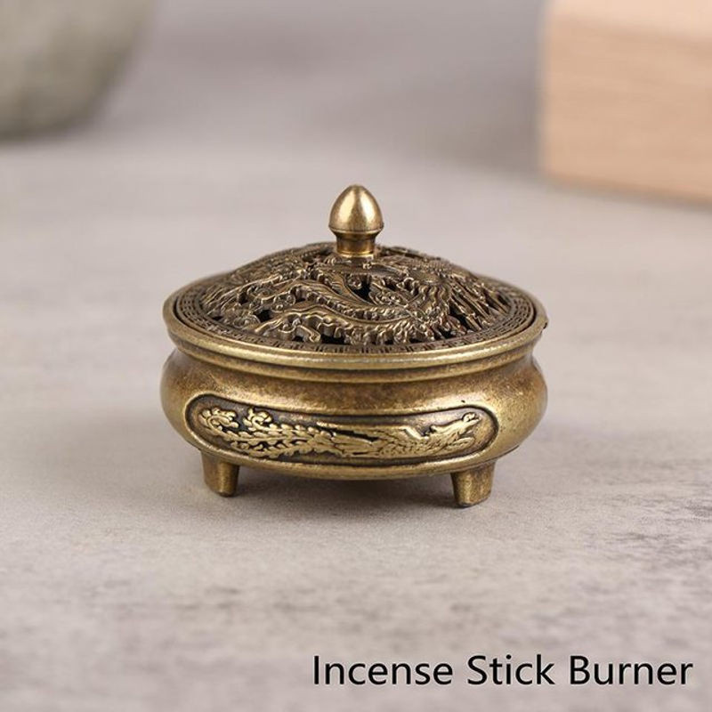 Lotus-Räuchergefäß aus Messing in Gold von xianyi01 für deine orientalische Dekoration - Bild 1