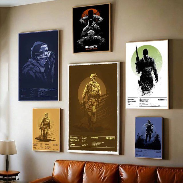 Call Of Duty Game Series Kunstgemälde als Poster aus Papier in Multicolor - Bild 1