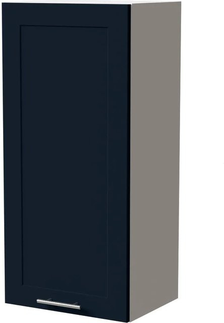 Feldmann-Wohnen Hängeschrank Oslo Küchenschrank Weiß und Indigo Matt mit Soft-Close-Türen, B/T/H: 45 x 32,5 x 96 cm - Bild 1