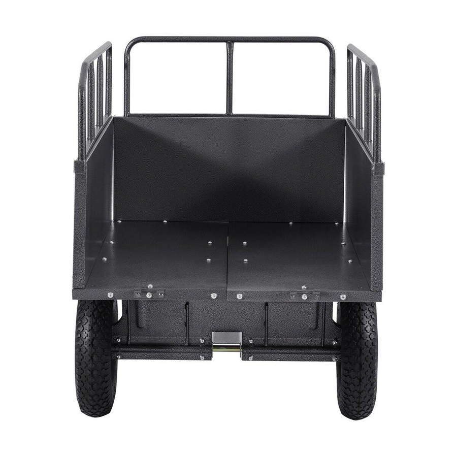 Schwerlast Stahl-Kippwagen 17 Cu. Ft für ATV/UTV Anhänger mit 600LB Traglast - Bild 3