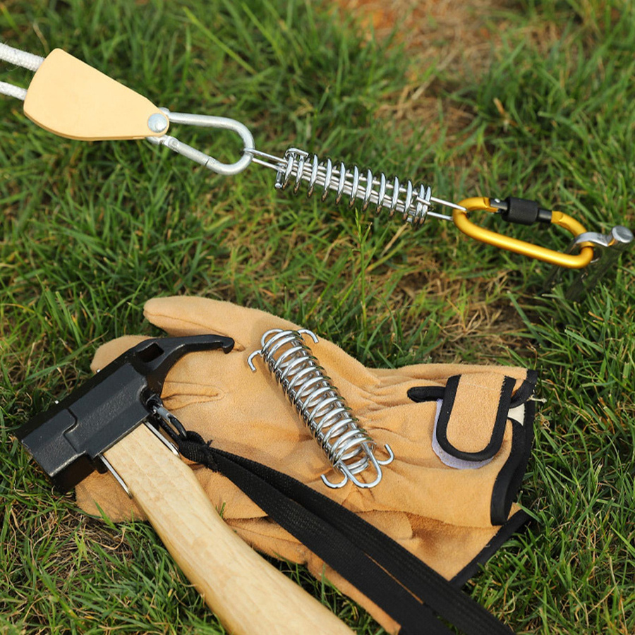 TOMTOP JMS Zeltfederschnalle aus Edelstahl in Silber als Seilspanner für Campingzelte und Markisen - Bild 3