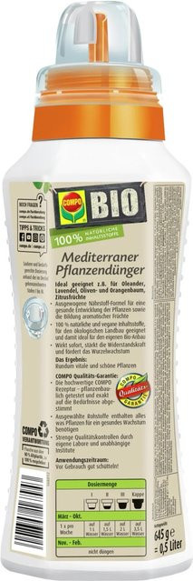 Compo Bio-Pflanzendünger Mediterran Plant Tonic 500 ml - Bild 1