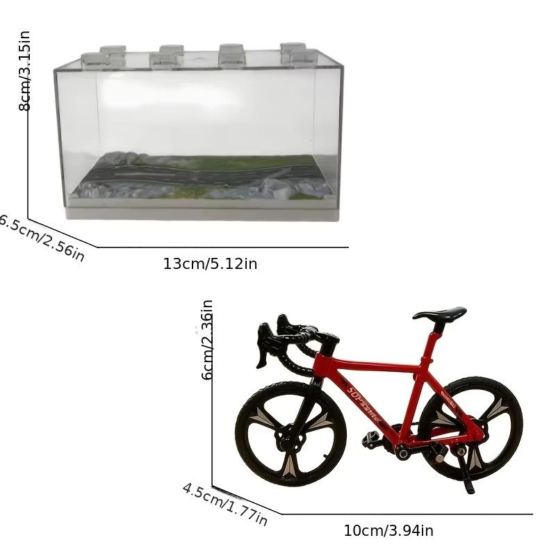 HRZPACT Spielzeug-Fahrradmodell aus Legierung, mit Displaybox und Sockel - Bild 3