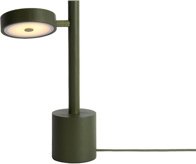 Good&Mojo Okinawa LED-Tischleuchte in Grün aus Eschenholz, dimmbar und verstellbar - Bild 1