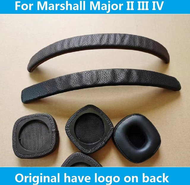 Marshall Ersatzkopfband in Schwarz für Major II, III und IV Kopfhörer als Reparatur-Ersatzteil aus Leder - Bild 1