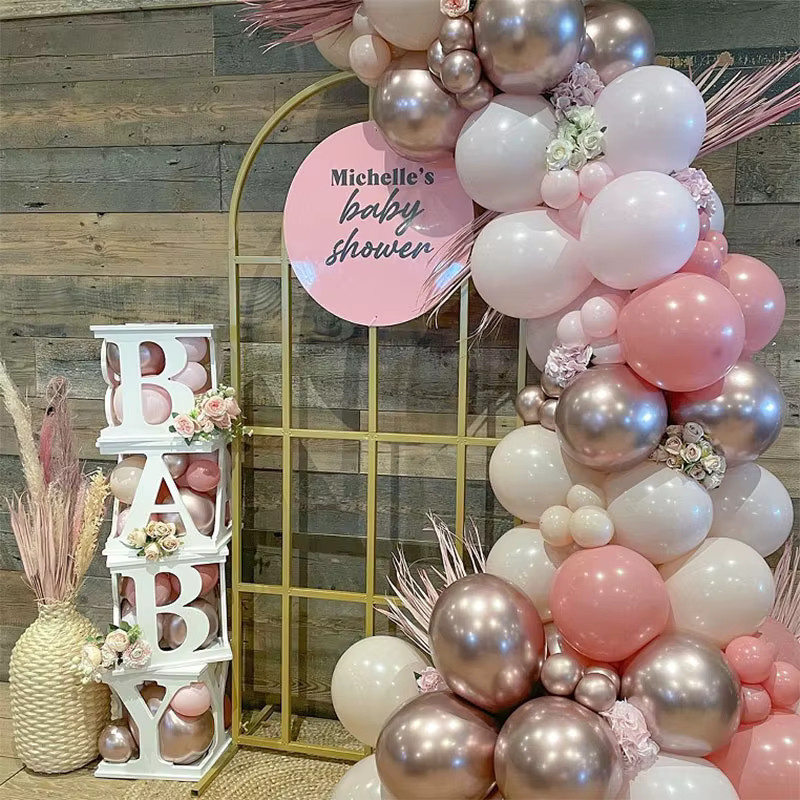 4er Set Baby Party Boxen mit Teddybär-Motiv für den 1. Geburtstag und Gender Reveal Partys in Weiß - Bild 6