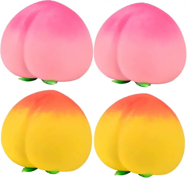 Needoh Pfirsich-Squishy-Stressball, Fidget-Sensorik-Spielzeug - Bild 1