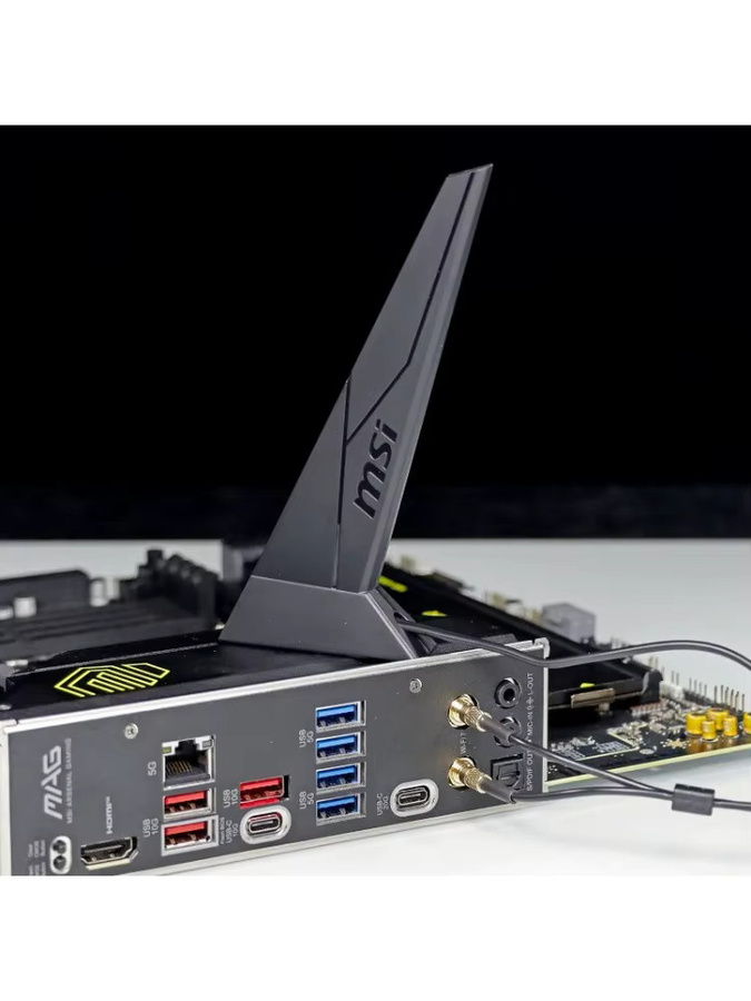 MSI WIFI7 Antenne in Weiß mit EZ-Stecker für MSI ASUS GIGABYTE Motherboard - Bild 5